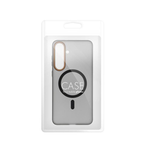 Etui na Xiaomi Redmi 15 4G / 15 5G Go Orange zgodne z MagSafe czarne