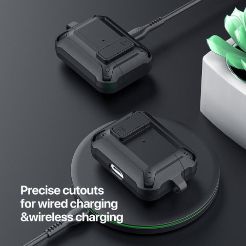 Etui na słuchawki Dux Ducis PECO do AirPods 3 ochronne typu armor czarne