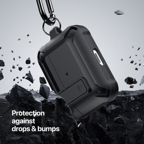 Etui na słuchawki Dux Ducis PECO do AirPods 3 ochronne typu armor czarne