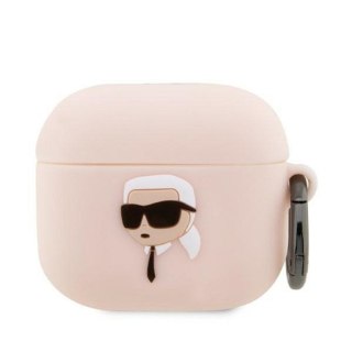 Etui na słuchawki Karl Lagerfeld do Apple Airpods PRO (3D Sil NFT Karl) różowe
