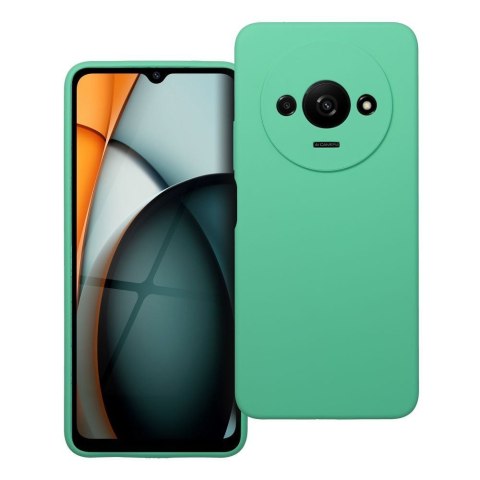 Etui na Xiaomi Redmi A3 4G Silicone 2mm (camera protection) miętowe