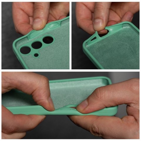 Etui na Xiaomi Redmi A3 4G Silicone 2mm (camera protection) miętowe
