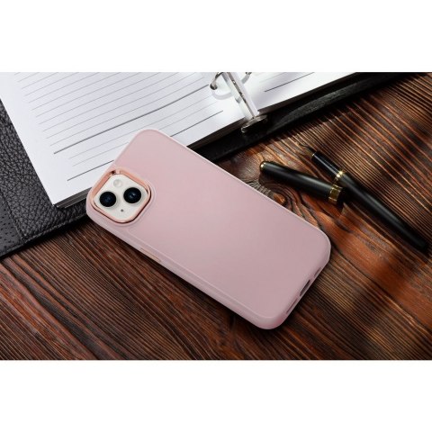 Etui na Xiaomi Redmi Note 11 / 11S Frame pudrowy róż
