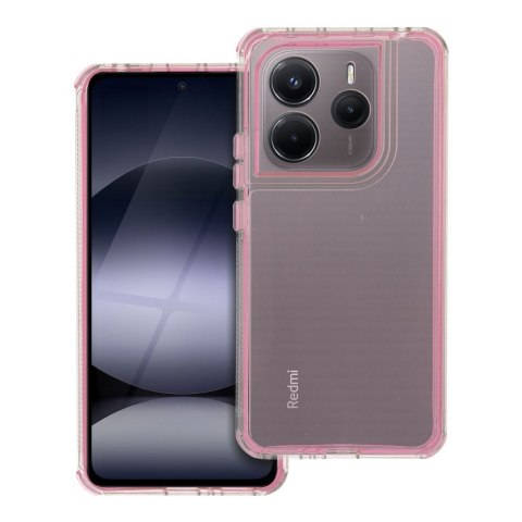Etui na Xiaomi Redmi Note 14 5G Matrix Clear pudrowy róż