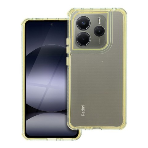 Etui na Xiaomi Redmi Note 14 5G Matrix Clear żółte