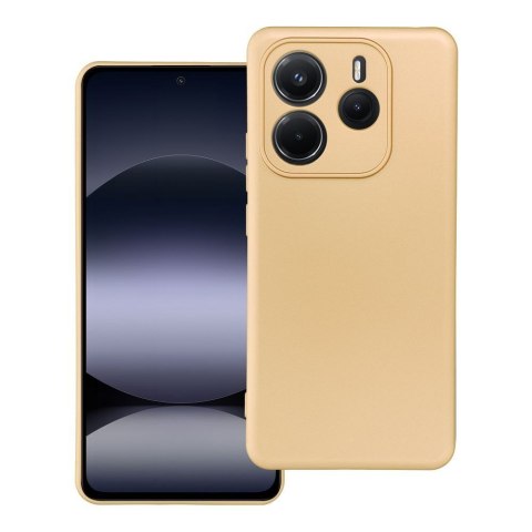 Etui na Xiaomi Redmi Note 14 5G Metallic złote