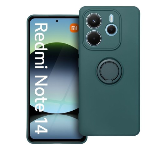 Etui na Xiaomi Redmi Note 14 5G Silicone Ring zielone