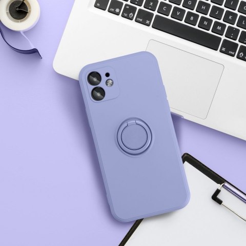 Etui na Xiaomi Redmi Note 14 PRO 4G Silicone Ring fioletowe