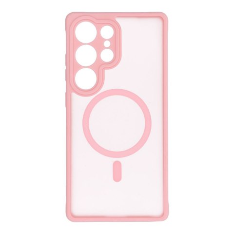 Etui na Xiaomi Redmi Note 14 PRO 5G Full Matte Mag Cover zgodne z MagSafe jasnoróżowy