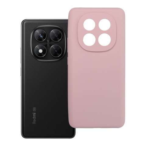 Etui na Xiaomi Redmi Note 14 PRO 5G Silicone 2mm (camera protection) pudrowy róż