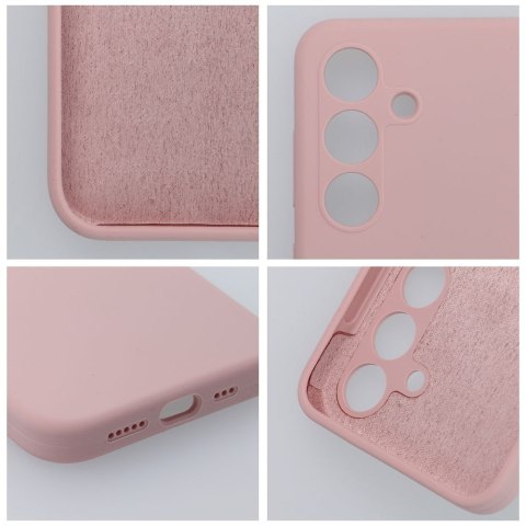 Etui na Xiaomi Redmi Note 14 PRO 5G Silicone 2mm (camera protection) pudrowy róż