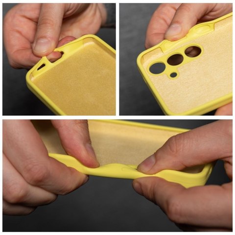 Etui na Xiaomi Redmi Note 14 PRO PLUS 5G Silicone 2mm (camera protection) zółte