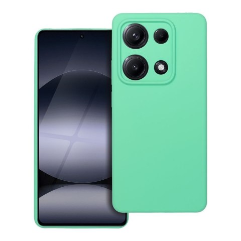 Etui na Xiaomi Redmi Note 14S Silicone 2mm (camera protection) miętowe