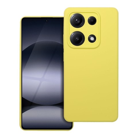 Etui na Xiaomi Redmi Note 14S Silicone 2mm (camera protection) zółte