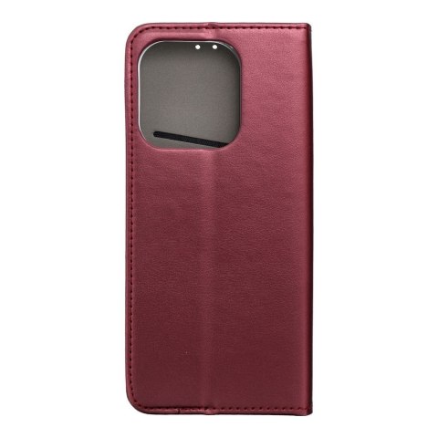 Etui z klapką na Honor 400 LITE Smart Magneto burgundowe