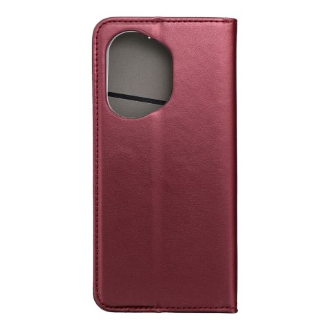 Etui z klapką na Honor 400-Smart Magneto burgundowe