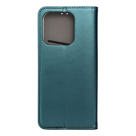 Etui z klapką na Honor X8c Smart Magneto ciemnozielone