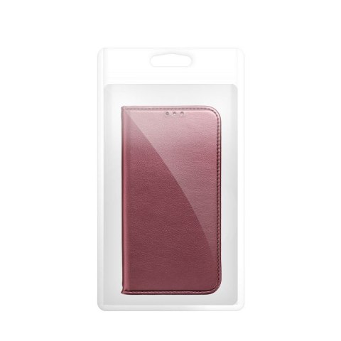 Etui z klapką na Honor Magic 7 LITE Smart Magneto burgundowe