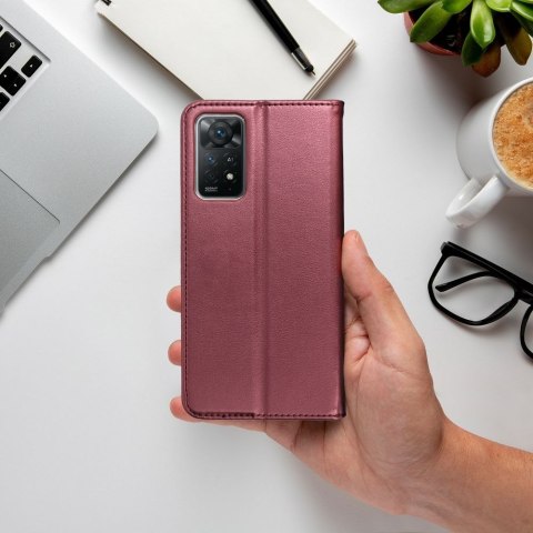 Etui z klapką na Honor Magic 7 PRO Smart Magneto burgundowe