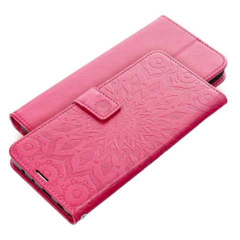 Etui z klapką na iPhone 15 Mezzo Book mandala magenta