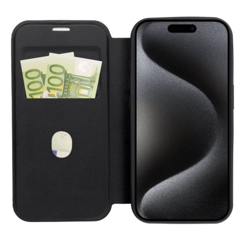 Etui z klapką na iPhone 15 PLUS Smart Mag zgodne z MagSafe czarne