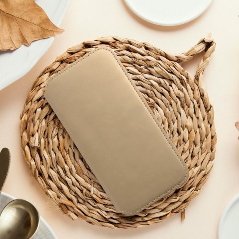 Etui z klapką na iPhone 16 PLUS Dual Pocket Book złote