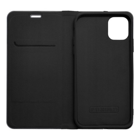 Etui z klapką na iPhone 16 PLUS Luna Book Carbon czarne