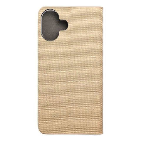 Etui z klapką na iPhone 16 PLUS Sensitive Book złote