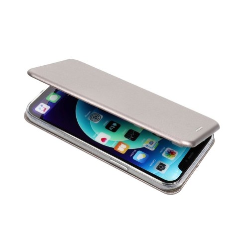 Etui z klapką na iPhone 16 PRO Elegance Book stalowe