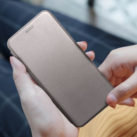 Etui z klapką na iPhone 16 PRO Elegance Book stalowe