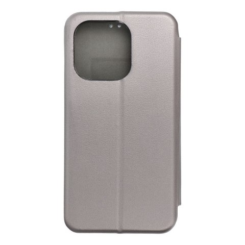 Etui z klapką na iPhone 16 PRO Elegance Book stalowe