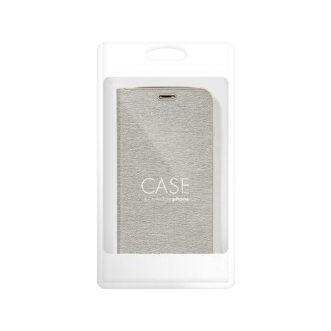 Etui z klapką na iPhone 16 PRO MAX Luna Book Gold srebrne