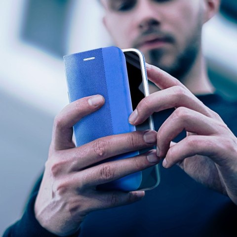 Etui z klapką na iPhone 16 PRO Sensitive Book niebieskie