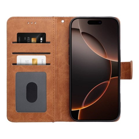 Etui z klapką na iPhone 16e (SE 4 2025) Jeans Book czarne