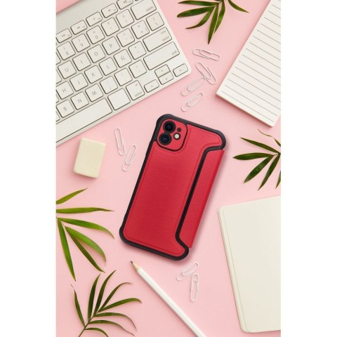 Etui z klapką na iPhone 16e (SE 4 2025) Razor Book czerwone