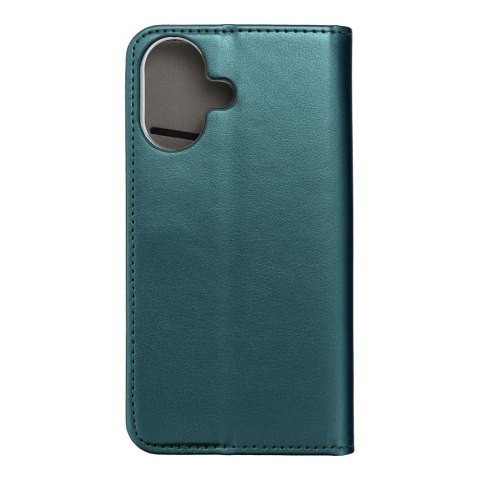 Etui z klapką na iPhone 17 / 18 Smart Magneto ciemnozielone