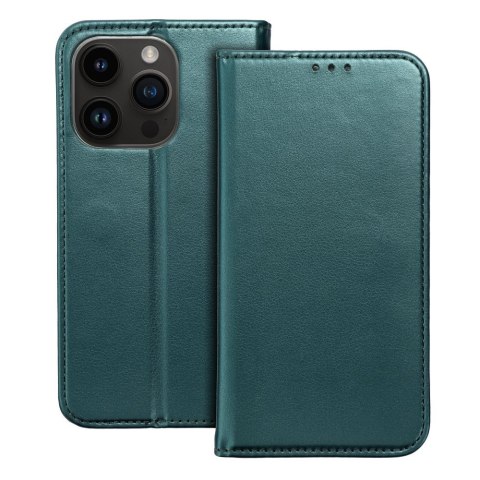 Etui z klapką na iPhone 17 AIR Smart Magneto ciemnozielone