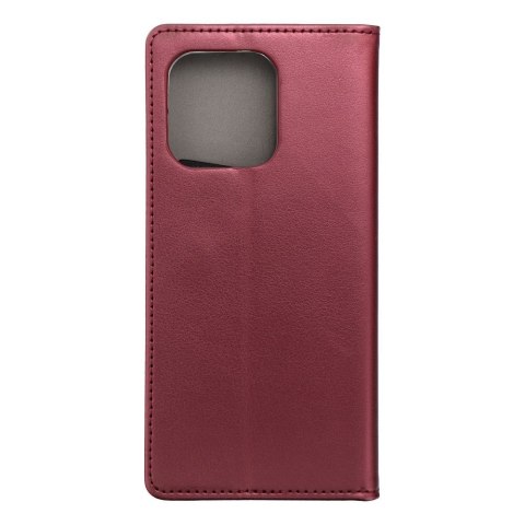 Etui z klapką na Motorola EDGE 60 FUSION Smart Magneto burgundowe