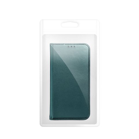 Etui z klapką na Motorola EDGE 60 FUSION Smart Magneto ciemnozielone