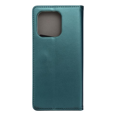 Etui z klapką na Motorola EDGE 60 FUSION Smart Magneto ciemnozielone