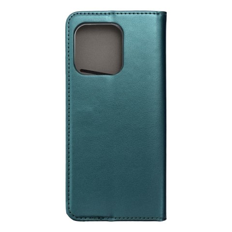 Etui z klapką na Motorola EDGE 60 Smart Magneto ciemnozielone
