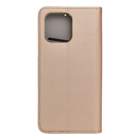 Etui z klapką na Motorola G05 / G15 Smart Case Book złote