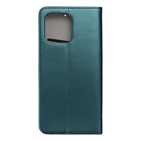 Etui z klapką na Motorola G05 / G15 Smart Magneto ciemnozielone