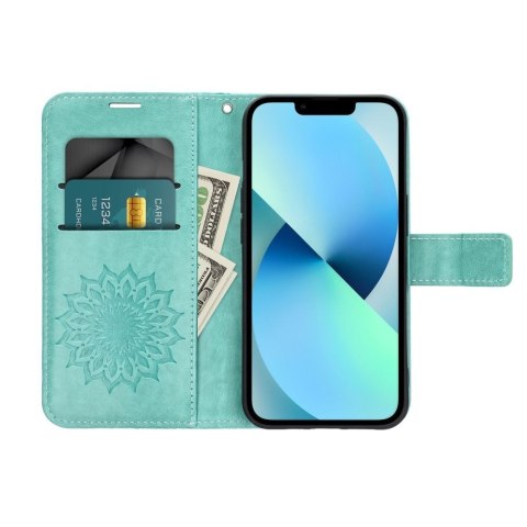 Etui z klapką na Motorola G56 Mezzo Book mandala zielone