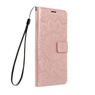 Etui z klapką na Motorola G56 Mezzo Book mandala złoto-różowe