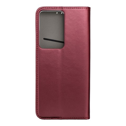 Etui z klapką na Oppo A5 4G / A5 5G Smart Magneto burgundowe