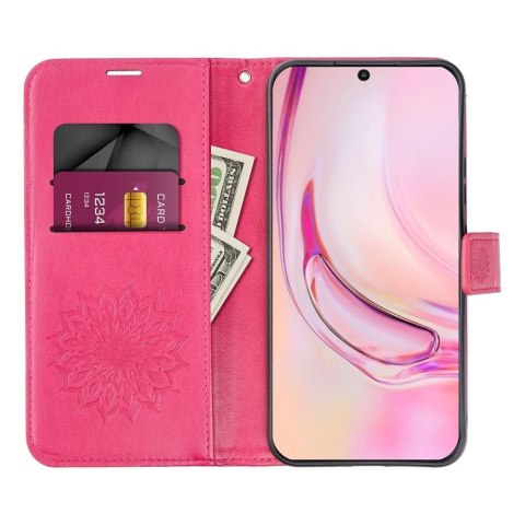 Etui z klapką na Oppo Reno 14 / 14F Mezzo Book łapacz snów magenta