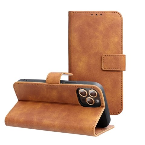 Etui z klapką na Oppo Reno 14 / 14F Tender Book brązowe
