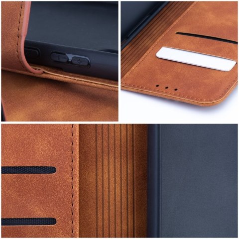 Etui z klapką na Oppo Reno 14 / 14F Tender Book brązowe
