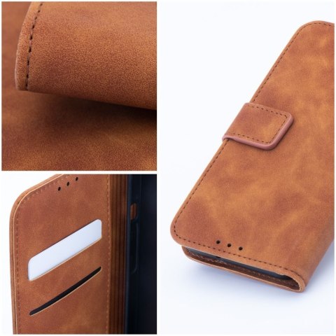 Etui z klapką na Oppo Reno 14 / 14F Tender Book brązowe